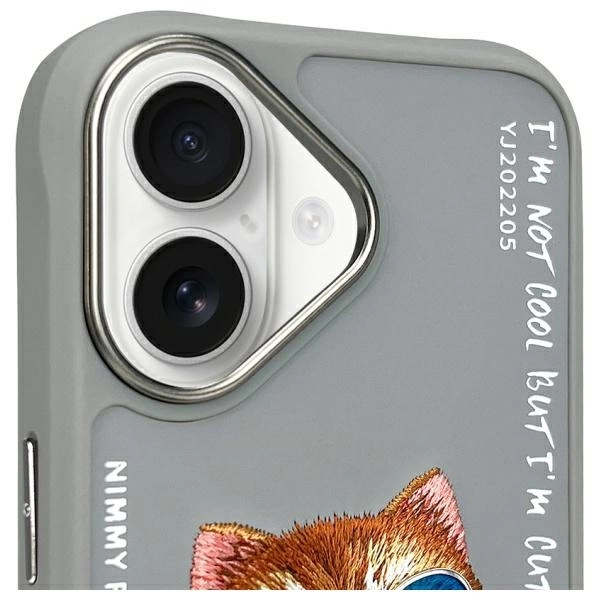 Nimmy Glasses Cool Cat iPhone 16 Case - Grayeng