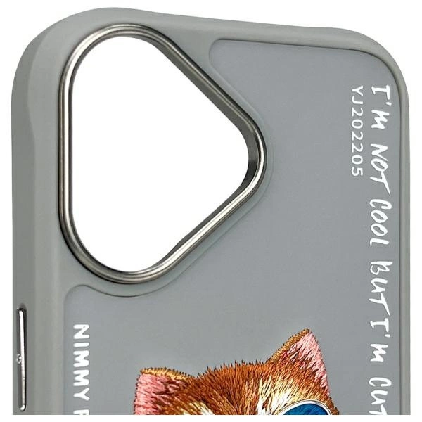 Nimmy Glasses Cool Cat iPhone 16 Case - Grayeng