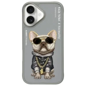 Nimmy Glasses Cool Dog iPhone 16 Case - Grayeng