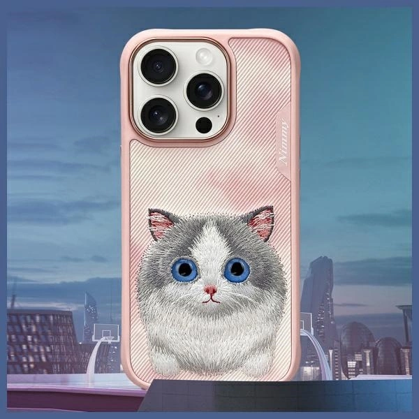 Nimmy Big Eyed Pet 2.0 Cat Case for iPhone 16 Pro - Pinkeng