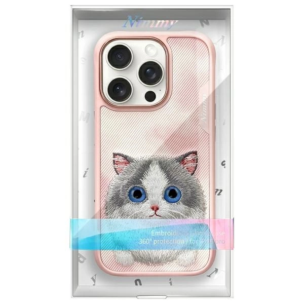 Nimmy Big Eyed Pet 2.0 Cat Case for iPhone 16 Pro - Pinkeng