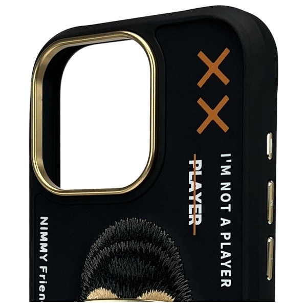 Nimmy Cool&Cute 2.0 Monkey Case for iPhone 16 Pro - Blackeng