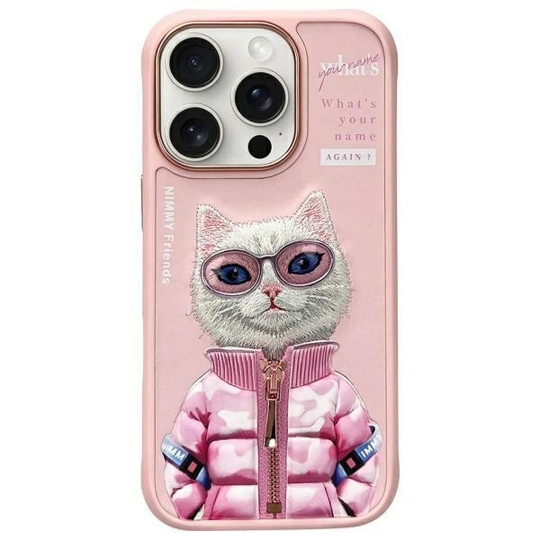Nimmy Cool&Cute 2.0 Cat Case for iPhone 16 Pro - Pinkeng