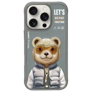 Nimmy Cool&Cute 2.0 Bear Case for iPhone 16 Pro - Grayeng