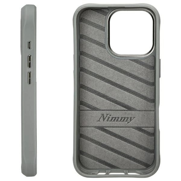 Nimmy Glasses Cool Cat Case for iPhone 16 Pro - Grayeng