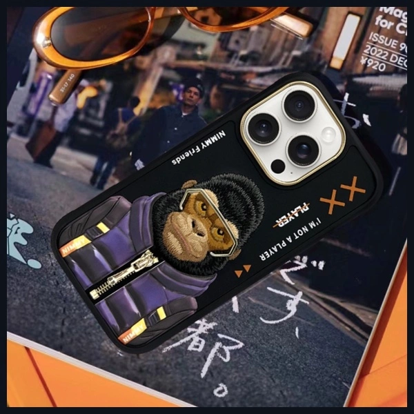 Nimmy Cool&Cute 2.0 Monkey Case for iPhone 16 Pro Max - Blackeng