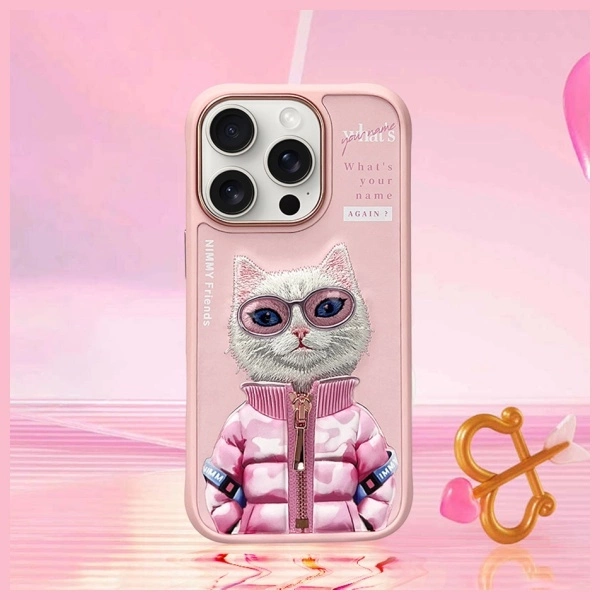 Nimmy Cool&Cute 2.0 Cat Case for iPhone 16 Pro Max - Pinkeng