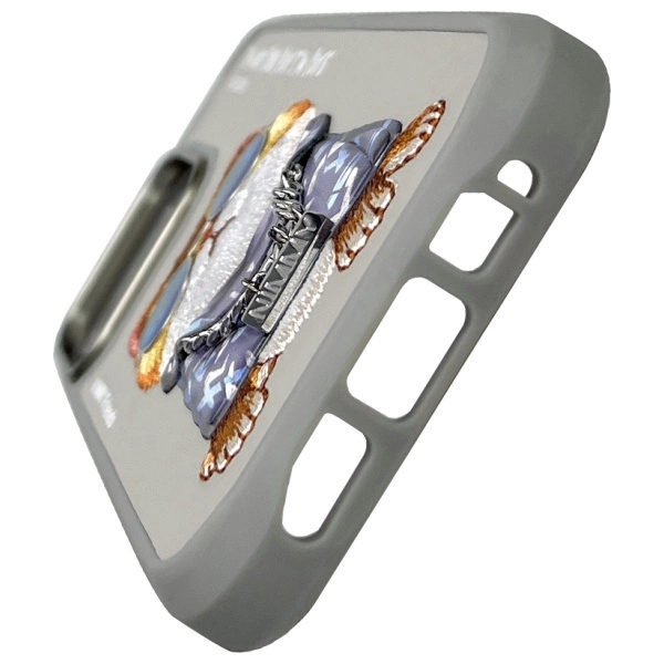 Nimmy Glasses Cool Cat Case for iPhone 16 Pro Max - Grayeng