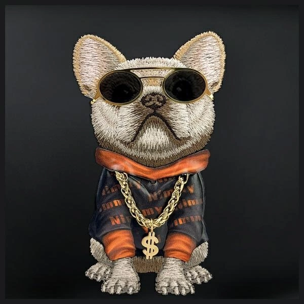 Nimmy Crossbody Glasses Cool Dog Shoulder Bag - Blackeng