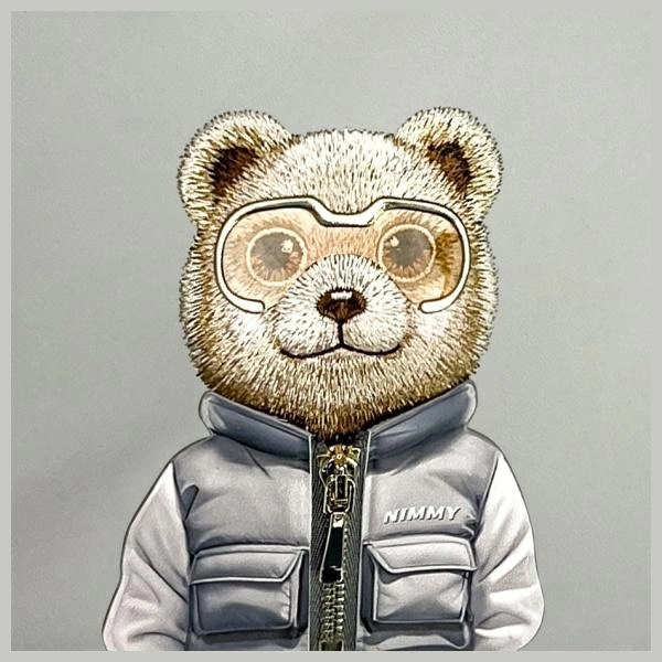 Nimmy Crossbody Cool&Cute 2.0 Bear Shoulder Bag - Grayeng