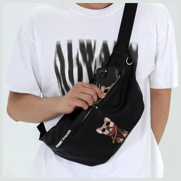 Nimmy Crossbody Glasses Cool Cat Shoulder Bag - Grayeng
