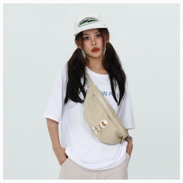 Nimmy Crossbody Glasses Cool Cat Shoulder Bag - Grayeng
