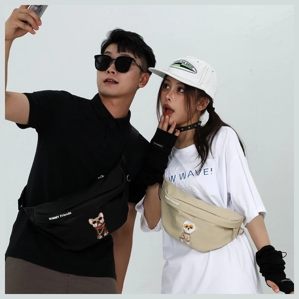 Nimmy Crossbody Glasses Cool Cat Shoulder Bag - Grayeng
