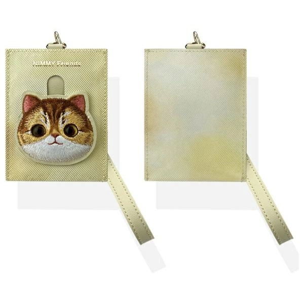 Nimmy Big Eyed Pet 2.0 Cat Wallet Card Holder - Beigeeng