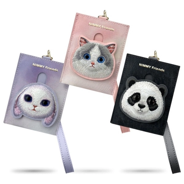 Nimmy Big Eyed Pet 2.0 Cat Wallet Card Holder - Pinkeng