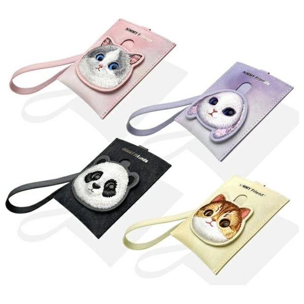 Nimmy Big Eyed Pet 2.0 Cat Wallet Card Holder - Pinkeng