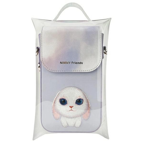 Nimmy Big Eyed Pet 2.0 Rabbit Phone Bag - Purpleeng