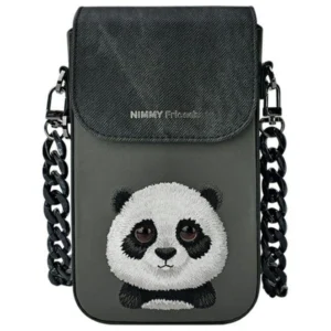 Nimmy Big Eyed Pet 2.0 Panda Phone Bag - Blackeng