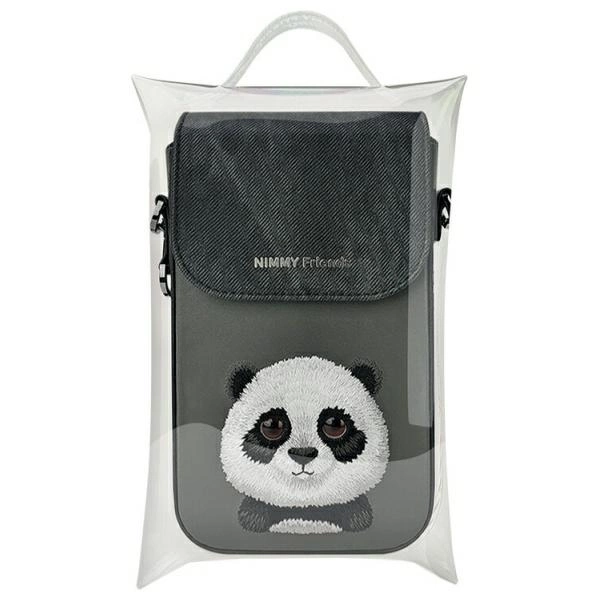 Nimmy Big Eyed Pet 2.0 Panda Phone Bag - Blackeng