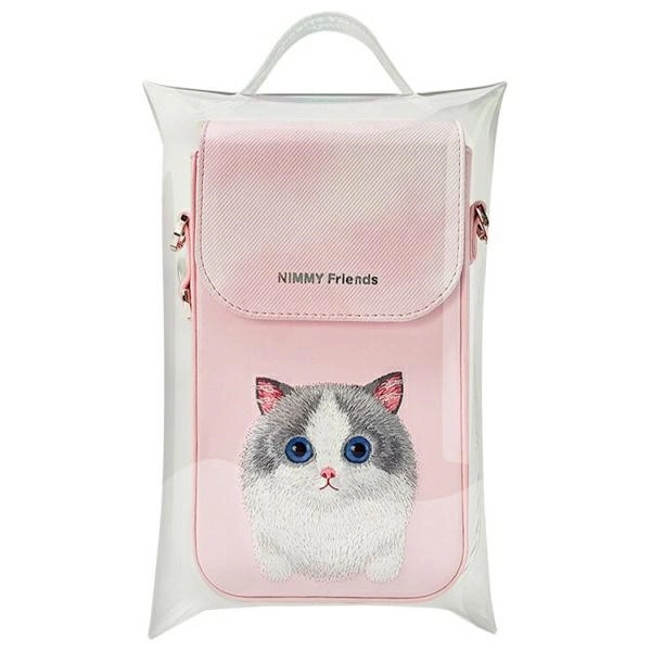 Nimmy Big Eyed Pet 2.0 Cat Phone Bag - Pinkeng