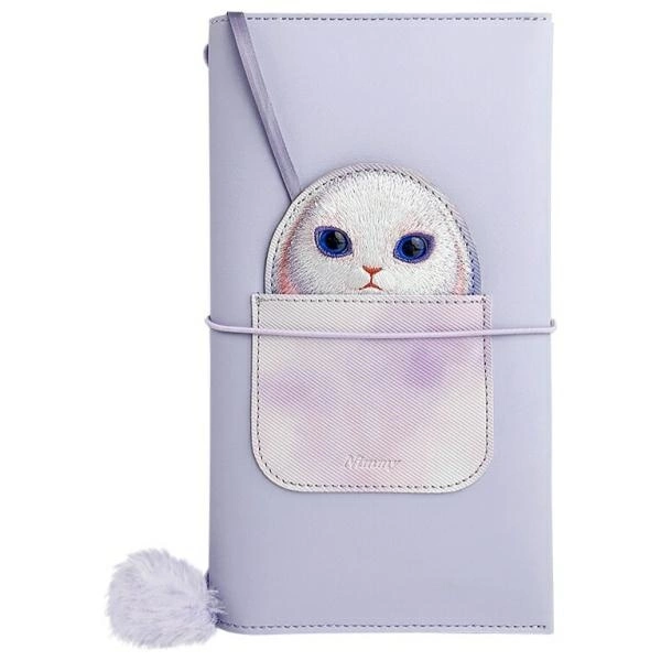 Nimmy Big Eyed Pet 2.0 Rabbit 2-in-1 Notebook + Pen Set - Purpleeng