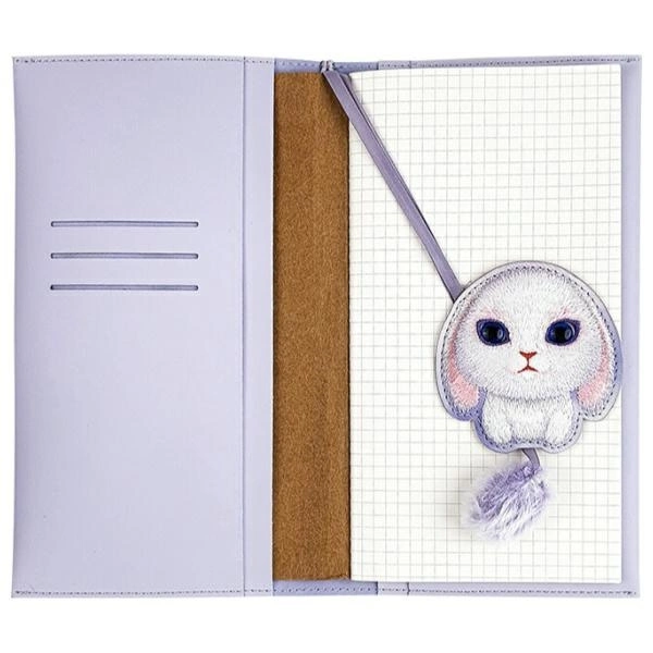 Nimmy Big Eyed Pet 2.0 Rabbit 2-in-1 Notebook + Pen Set - Purpleeng