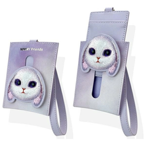 Nimmy Big Eyed Pet 2.0 Rabbit 3-in-1 Phone Bag + Wallet + Tracker Case - Purpleeng