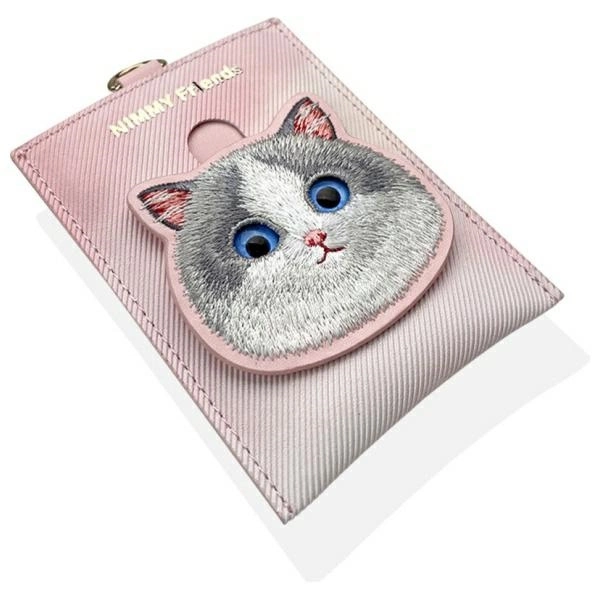 Nimmy Big Eyed Pet 2.0 Cat 3-in-1 Phone Bag + Wallet + Tracker Case - Pinkeng