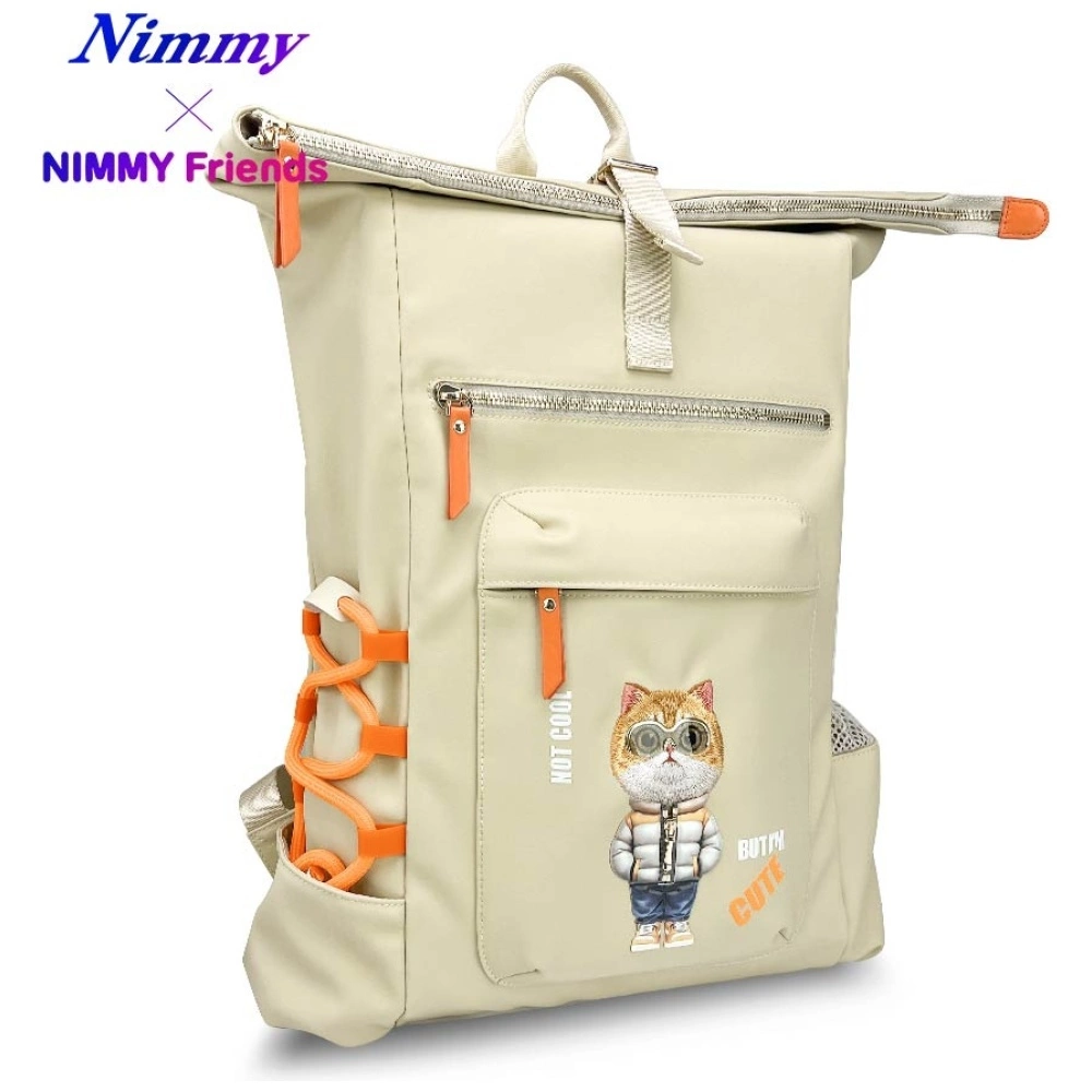 Nimmy Cool&Cute 2.0 Cat Laptop Backpack - Beigeeng