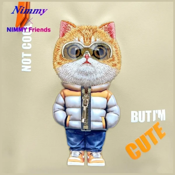 Nimmy Cool&Cute 2.0 Cat Laptop Backpack - Beigeeng