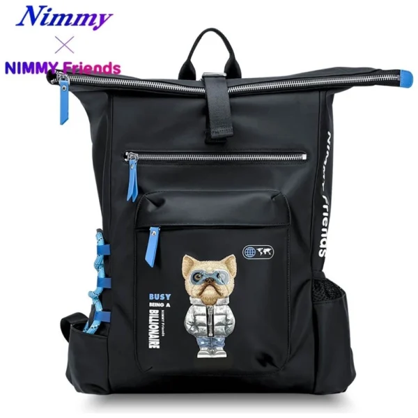 Nimmy Cool&Cute 2.0 Dog Laptop Backpack - Blackeng
