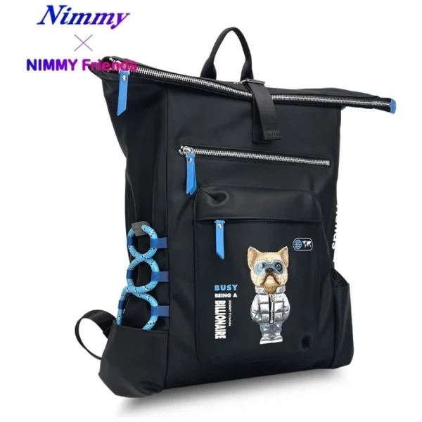 Nimmy Cool&Cute 2.0 Dog Laptop Backpack - Blackeng