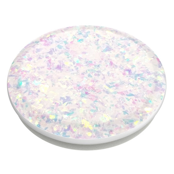 Popsockets 2 Iridescent Confetti White Holder and Phone Standeng