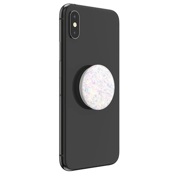 Popsockets 2 Iridescent Confetti White Holder and Phone Standeng