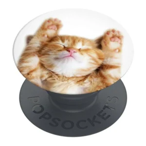 Popsockets 2 Snoozy Cat Holder and Phone Standeng