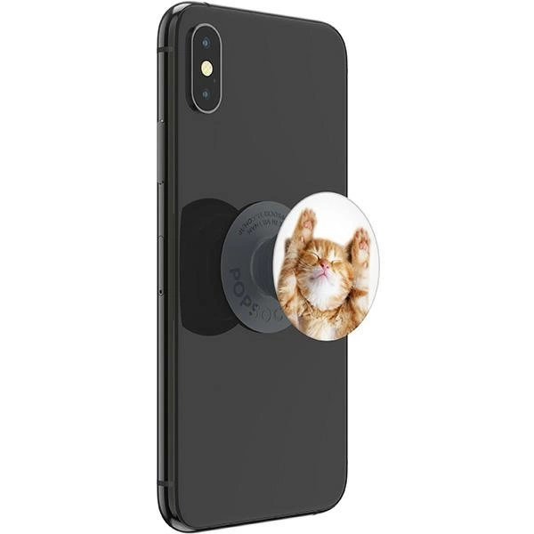 Popsockets 2 Snoozy Cat Holder and Phone Standeng