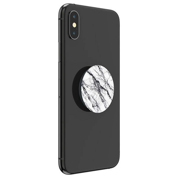 Popsockets 2 White Stone Marble Phone Holder and Standeng