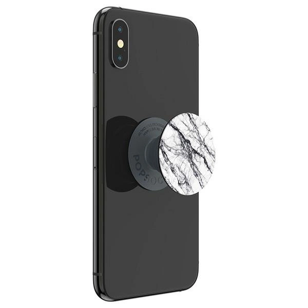 Popsockets 2 White Stone Marble Phone Holder and Standeng