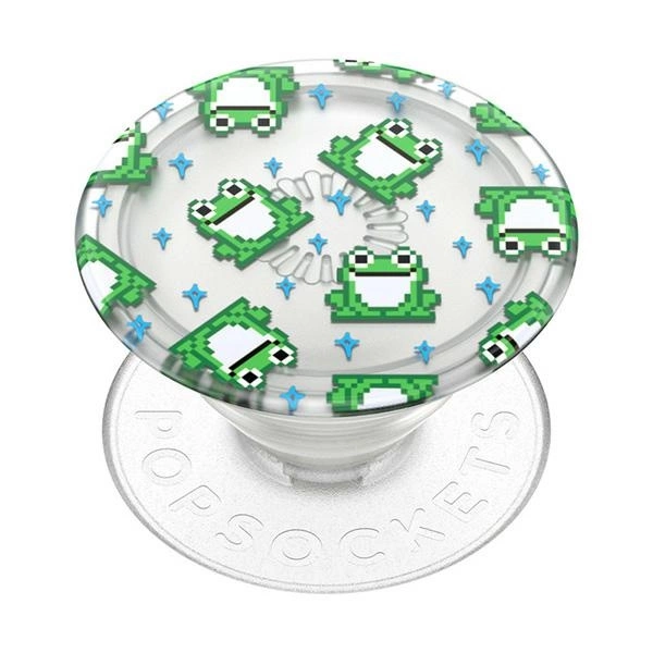 Popsockets PlantCore Grip 8 Bit Frogs and Phone Standeng
