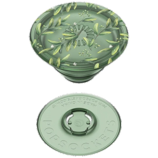 Popsockets PlantCore Grip Olive and Phone Standeng