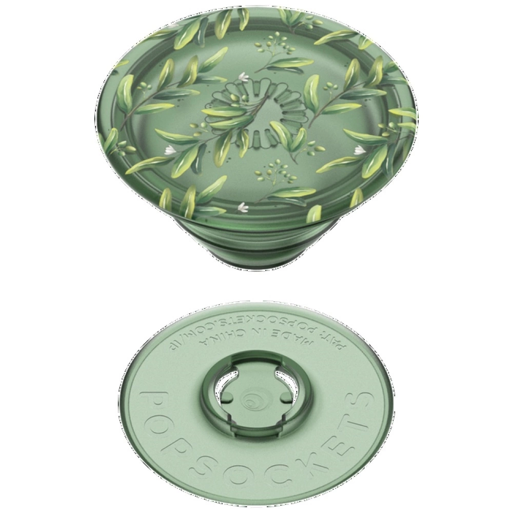 Popsockets PlantCore Grip Olive and Phone Standeng