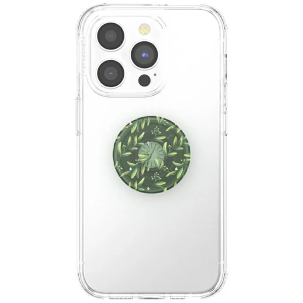 Popsockets PlantCore Grip Olive and Phone Standeng