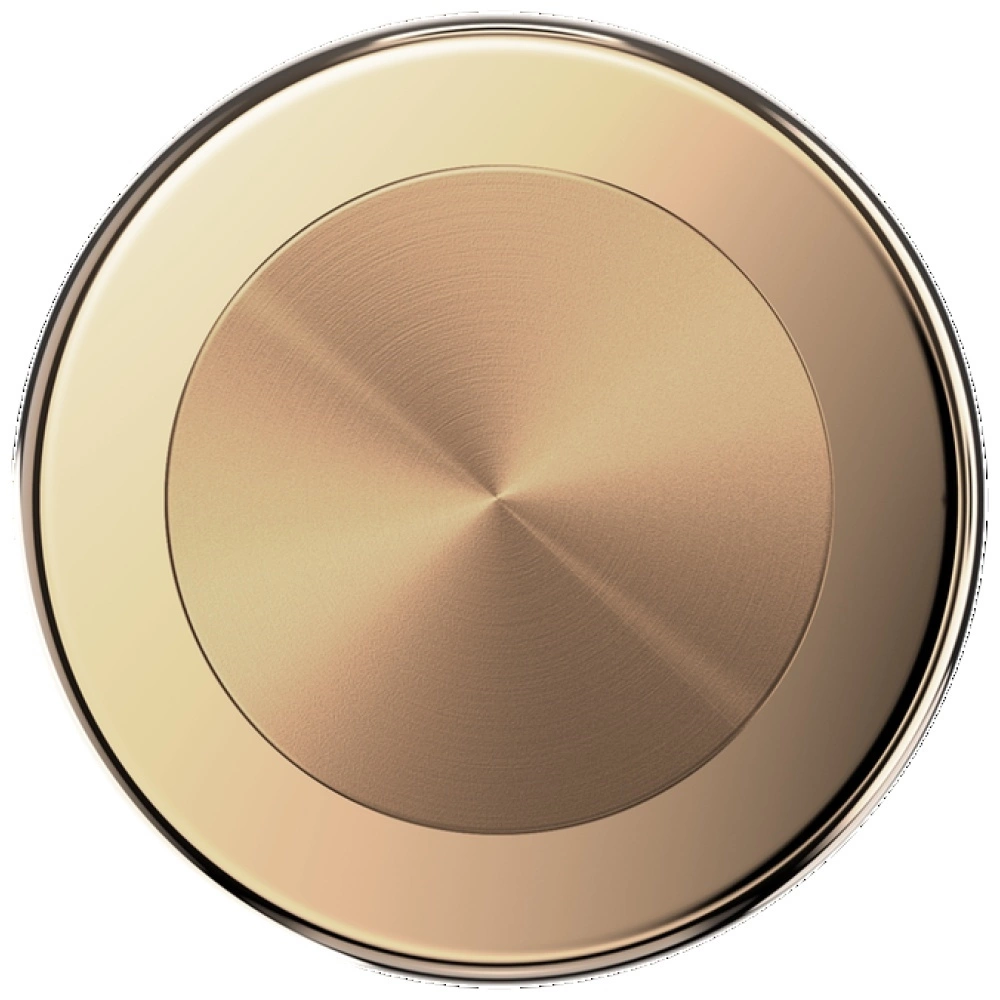 Popsockets Round Radial Gold Aluminum MagSafe Holder and Phone Standeng