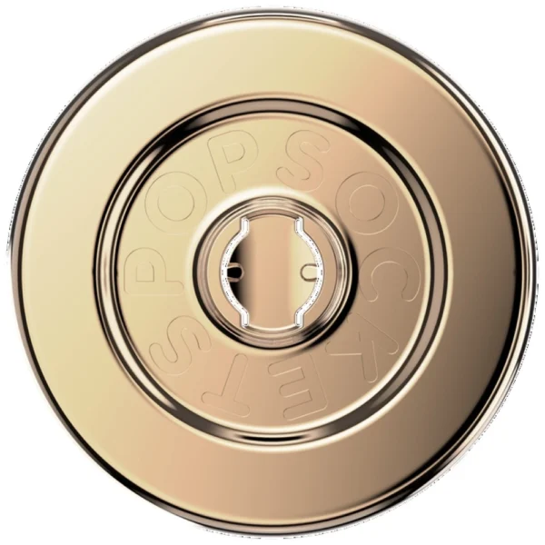 Popsockets Round Radial Gold Aluminum MagSafe Holder and Phone Standeng