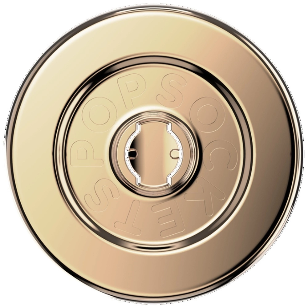 Popsockets Round Radial Gold Aluminum MagSafe Holder and Phone Standeng