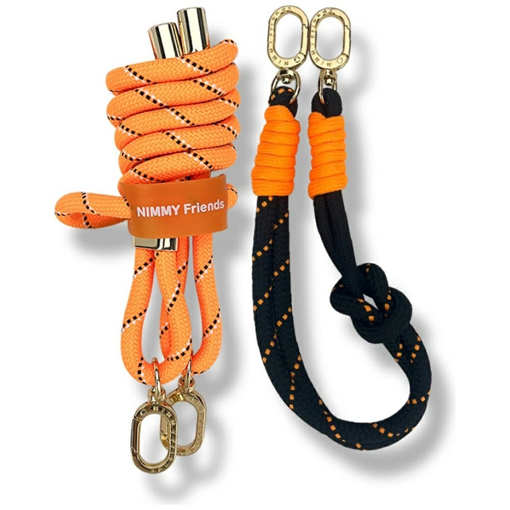 Nimmy Cool&Cute 2.0 crossbody + handstrap set - orange and blackeng