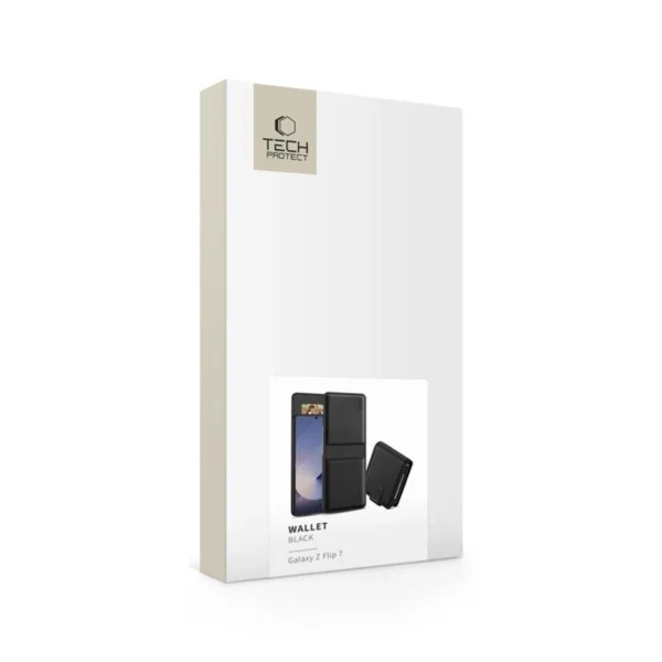 Tech-Protect Wallet Case for Samsung Galaxy Z Flip 7 - Blackeng