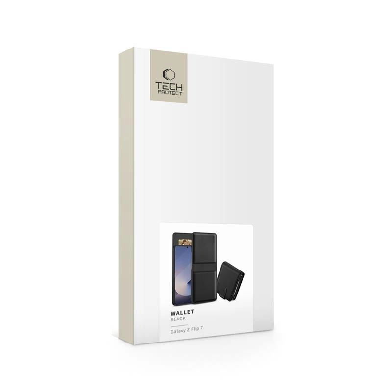 Tech-Protect Wallet Case for Samsung Galaxy Z Flip 7 - Blackeng