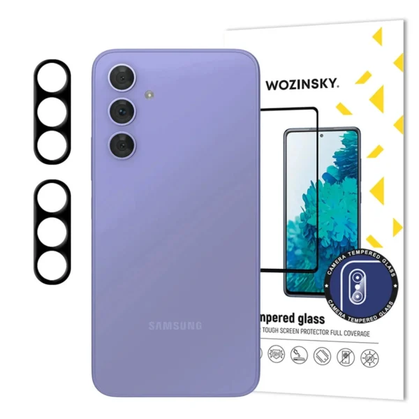 Black Wozinsky Full Camera Glass for Samsung Galaxy A17 / A17 5G, Set of 2eng