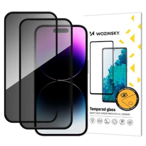 Wozinsky Privacy Glass tempered glass for iPhone 17 Pro, set of 2eng